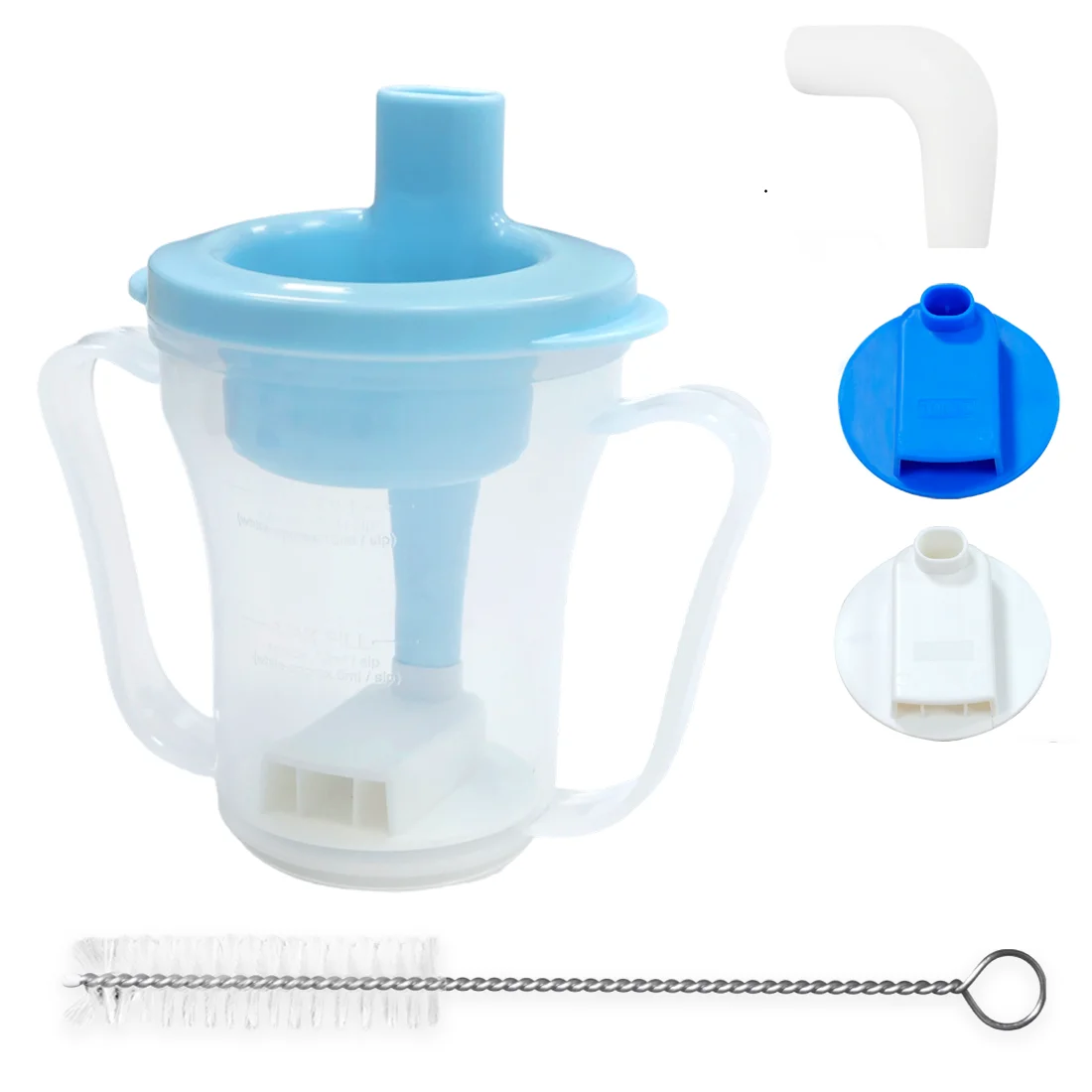 Gobelet anti-étouffement à débit limité Ehucon, gobelet à eau à débit régulé pour la dysphagie, tasse anti-étouffement pour les patients ayant des problèmes d'avalation