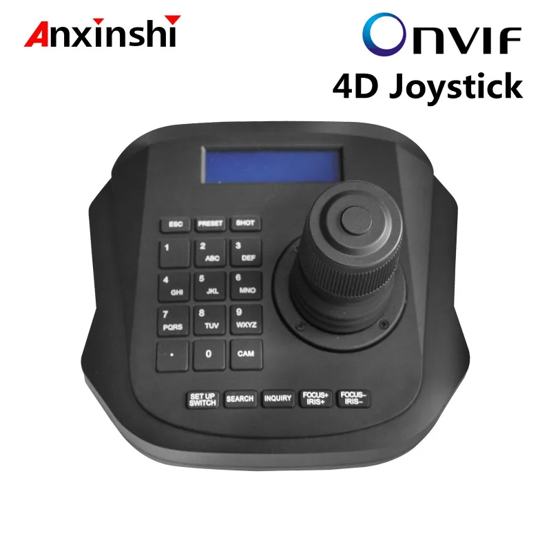 

4D PTZ IP control Keyboard Joystick For Hight Speed Dome PTZ IP Camera to achieve a unified LAN ONVIF מקלדת שליטה ptz ip