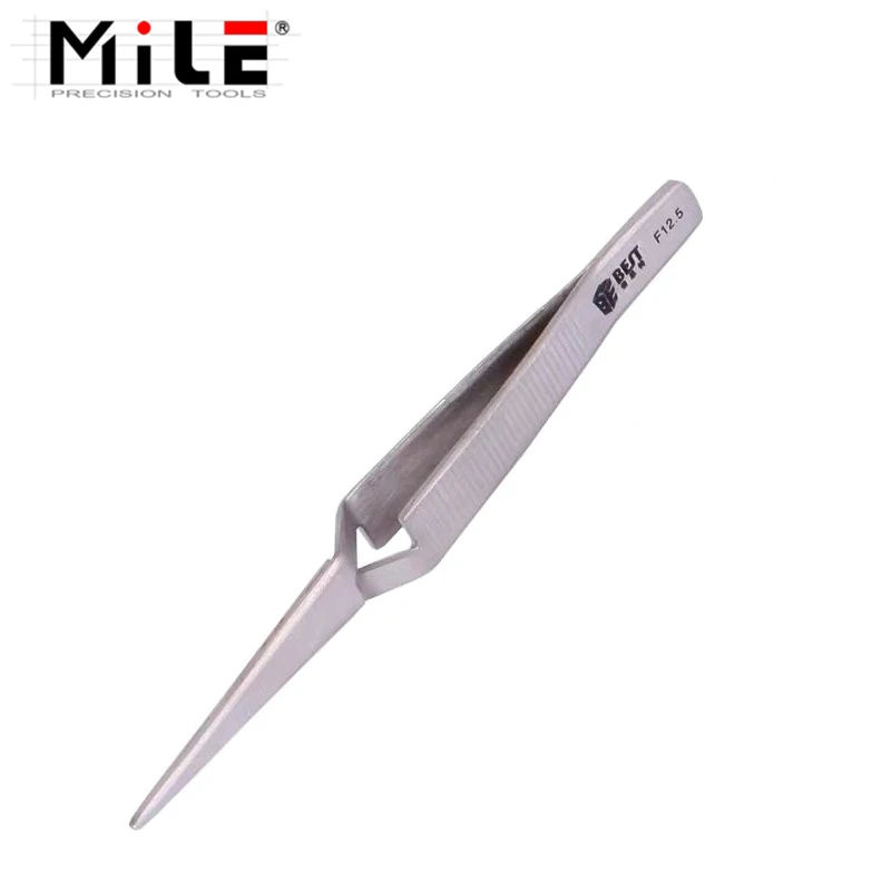 Pinzette di precisione in acciaio inossidabile con chiusura a croce da 121mm pinzette ad azione inversa strumenti manuali di manutenzione