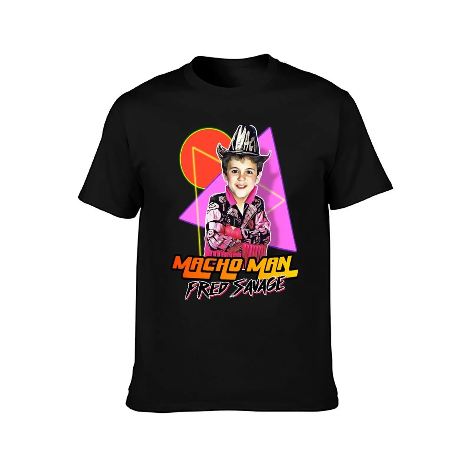 Macho Man Fred Savage T-Shirt Non-Shrink Basic Cotton T-Shirt