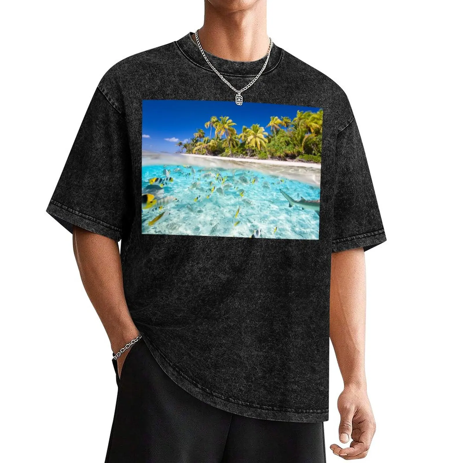 

Tropical Paradise T-Shirt vintage essential t shirt summer tops rapper graphic tees mens champion t shirts