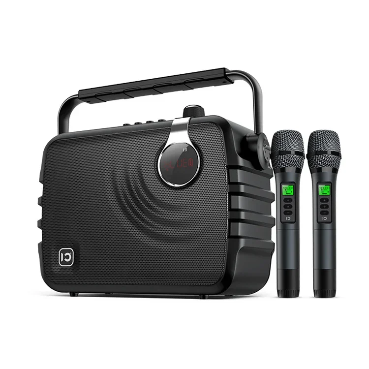 SHIDU SD-K6 70W Double UHF Mic BT PA Speaker Outdoor Karaoke Portable Speaker With Wireless Microphone