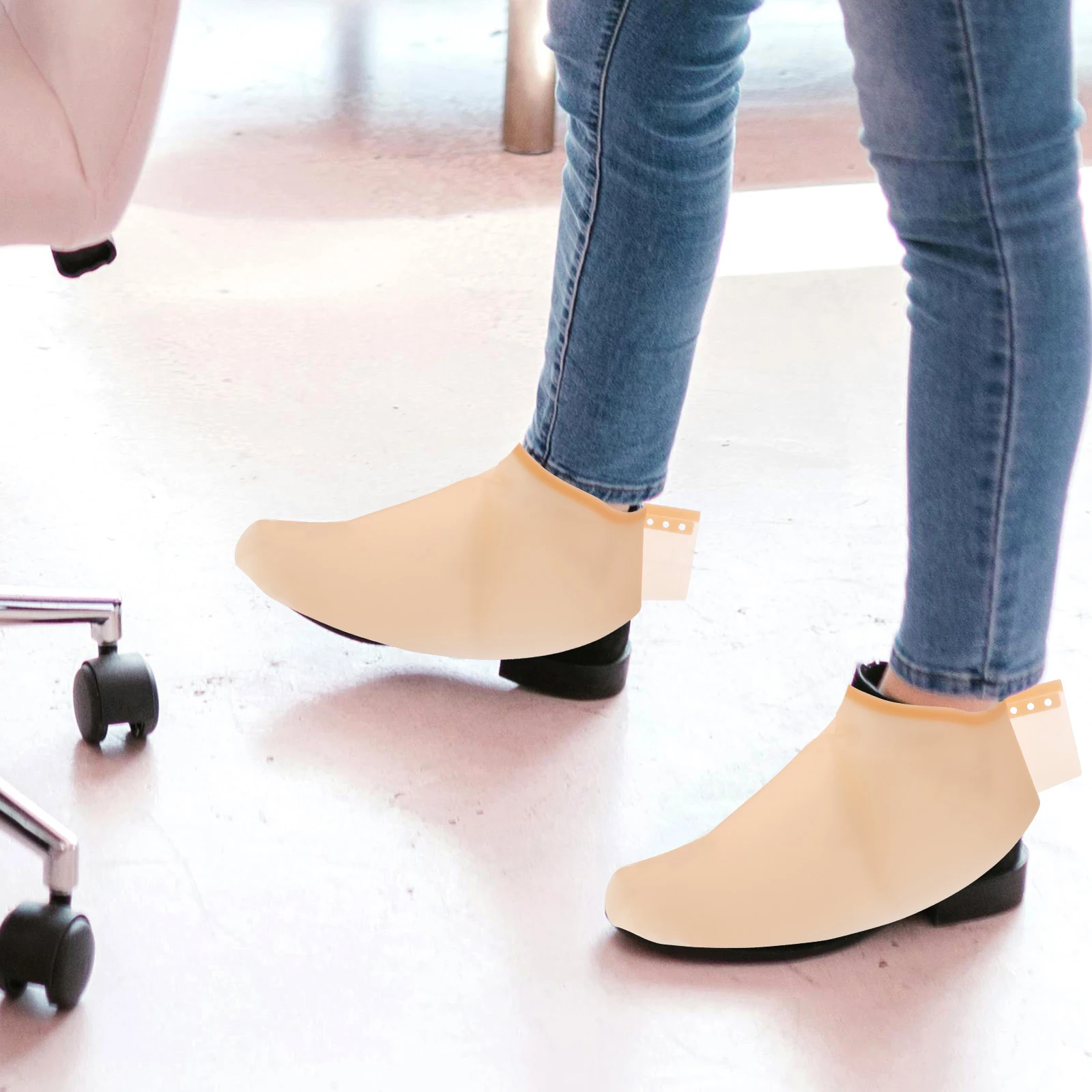 

1 Pair Silicone Shoes Waterproof Shoe Protector Rain Boot Covers Hairdressing Salon Shoe Cloak Outdoor Travel Protective Stylish