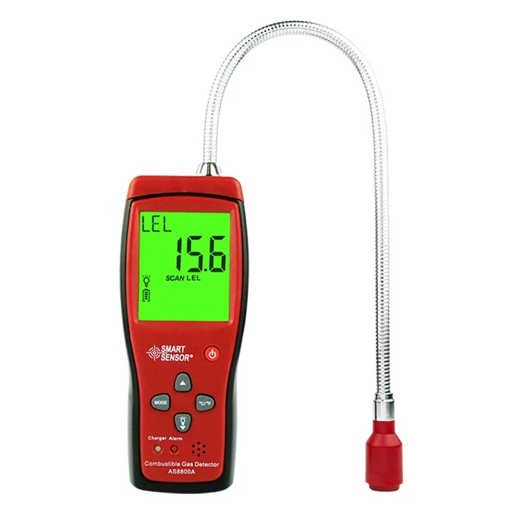 

Smart Sensor AS8800A Digital Display Combustible Gas Detector Natural Gas Liquefied Methane Gas Detection Alarms