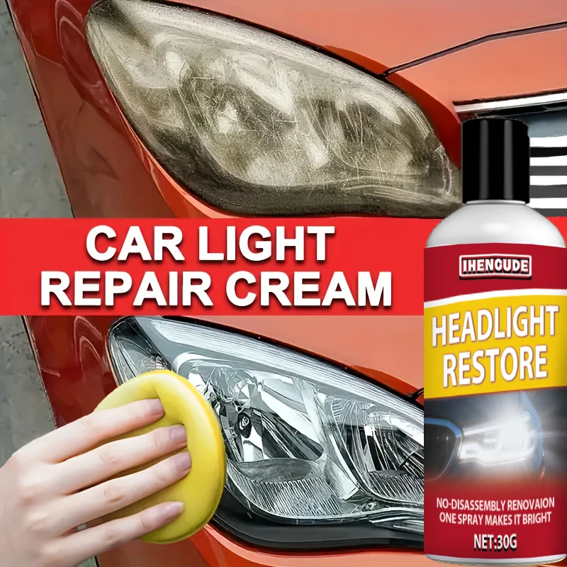 Car Headlight Restoration Fluid - Removes Yellowing, Oxidation, and Scratches |   Nano-Coating Uv Protection |   Restore Headlight Clarity |   Headlight Cleaning and Polishing Liquid Suitable for Cars, Suvs, Trucks, Motorcycles, Vehicle Maintenance, Glossy Shine, Anti-Scratch Layer, Long-Lasting Protection, Uv Protection Film.