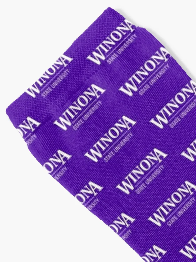 Winona State University Socks Warm Winter Woman Sock Sheer Socks Men Sports Socks Man