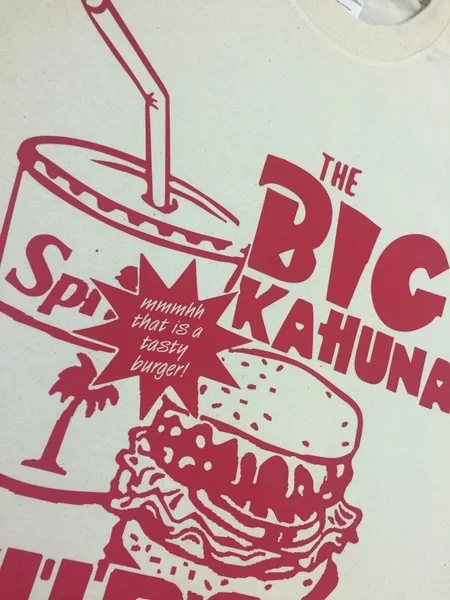 Big Kahuna Burger Graphic T-Shirt Short Sleeve Unisex Pulp Fiction Tees Vintage Casual White Tops Fashion Cotton Women Shirt