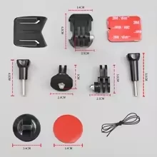 Camera Holder Accessories Motorcycle Helmet Mount for LS2 FF353/FF352/FF358/FF390/FF800/FF801/FF396/FF805 For GoPro DJI Insta360