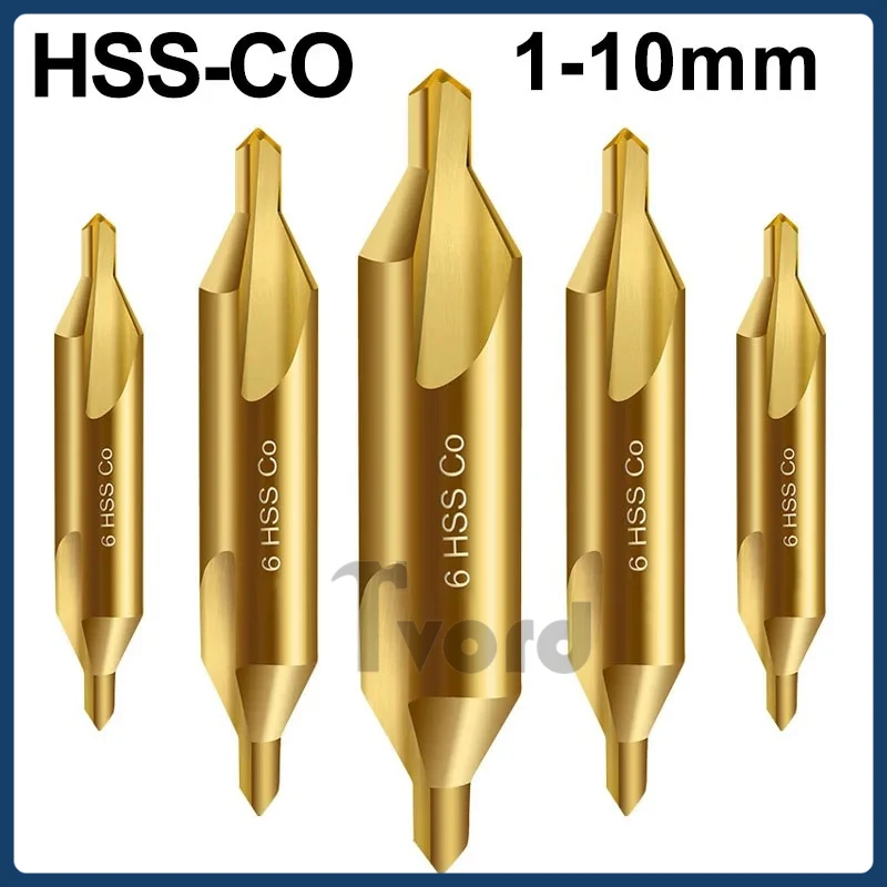 

M35 Cobalt Center Drill Bit 60 Degree Countersink Drill Stainless Steel Metalworking Positioning Lathe Mill Tool Hole Cutter