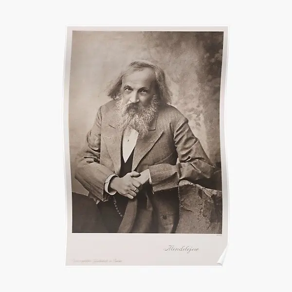 Dmitri Mendeleev  Poster Decoration Print Art Picture Decor Vintage Home Painting Wall Mural Funny Room Modern No Frame