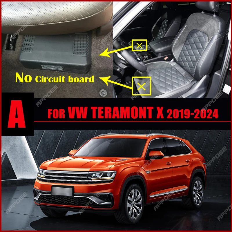 Car Floor Mats For VW Volkswagen Teramont X 2019-2024 23 22 21 20  Custom Foot Pads Automobile Carpet Cover Interior Accessories