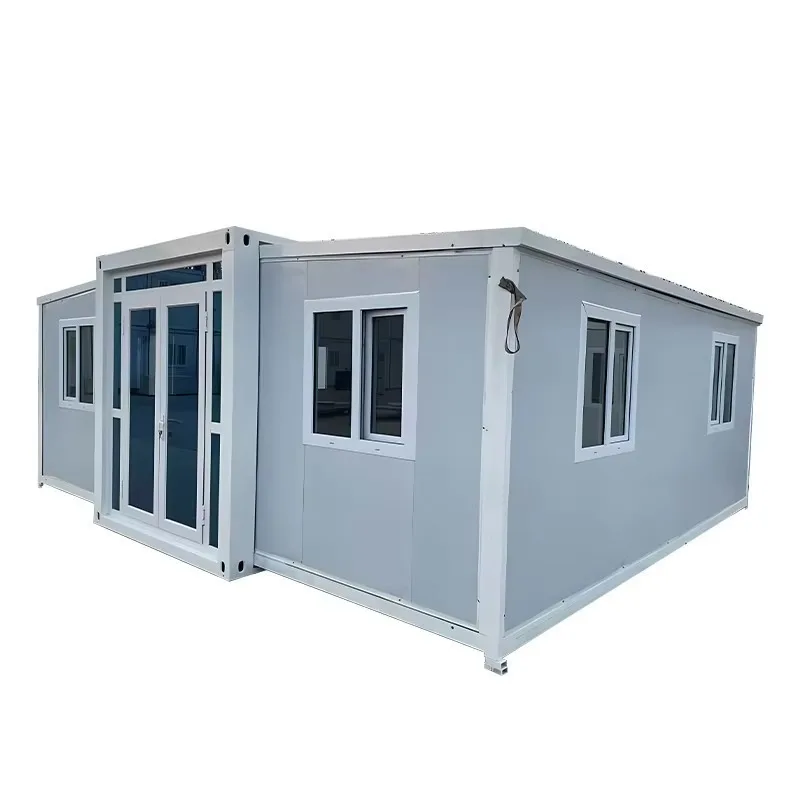 20FT Modern Expandable Container House 2 Bedroom Fully Equipped Portable Home With Customizable Layout Options And Living Room