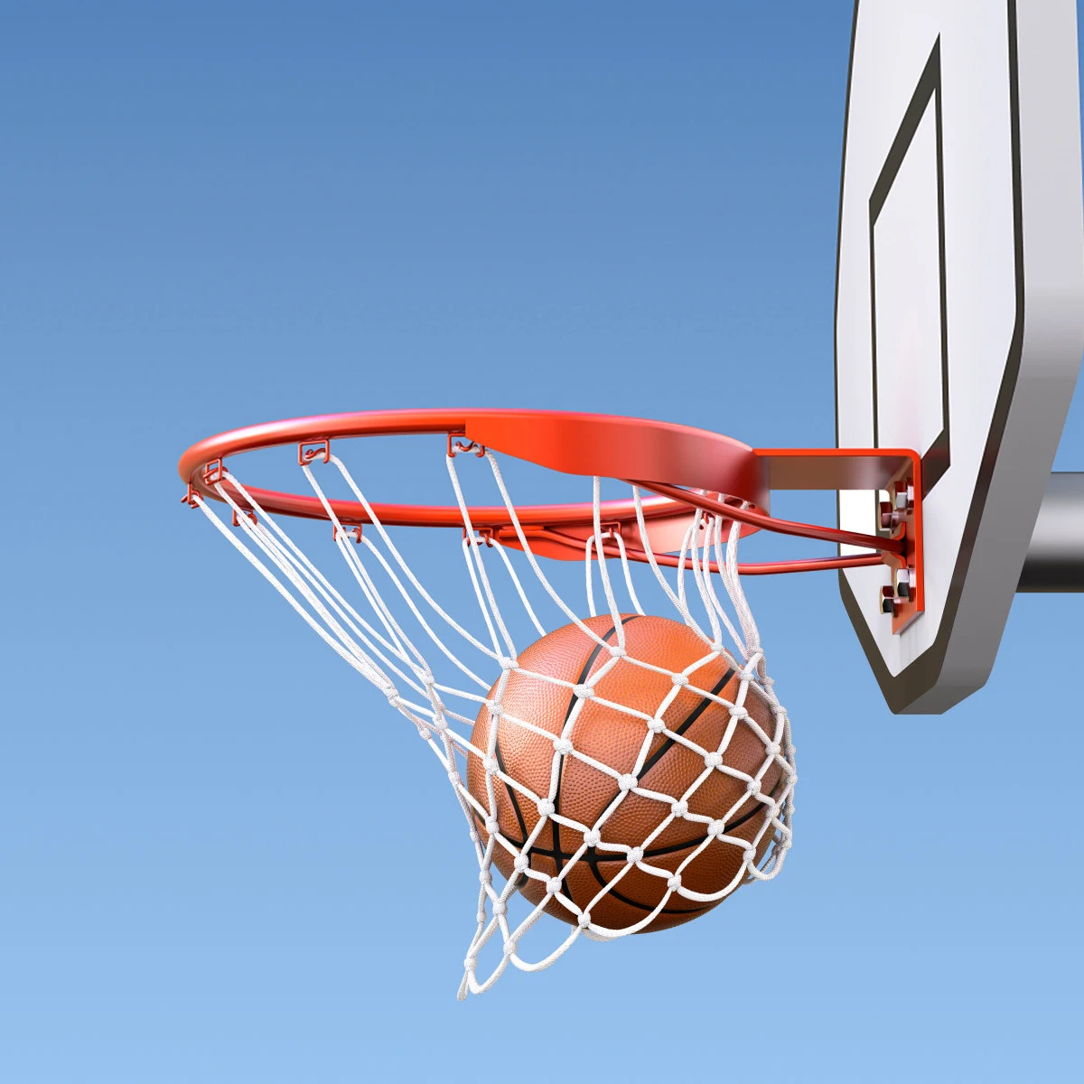 Профессиональная баскетбольная сетка, прочный нейлон, 12 петель, стандартные диски, простая установка, сверхмощный, устойчивый к атмосферным воздействиям баскетбольный мяч