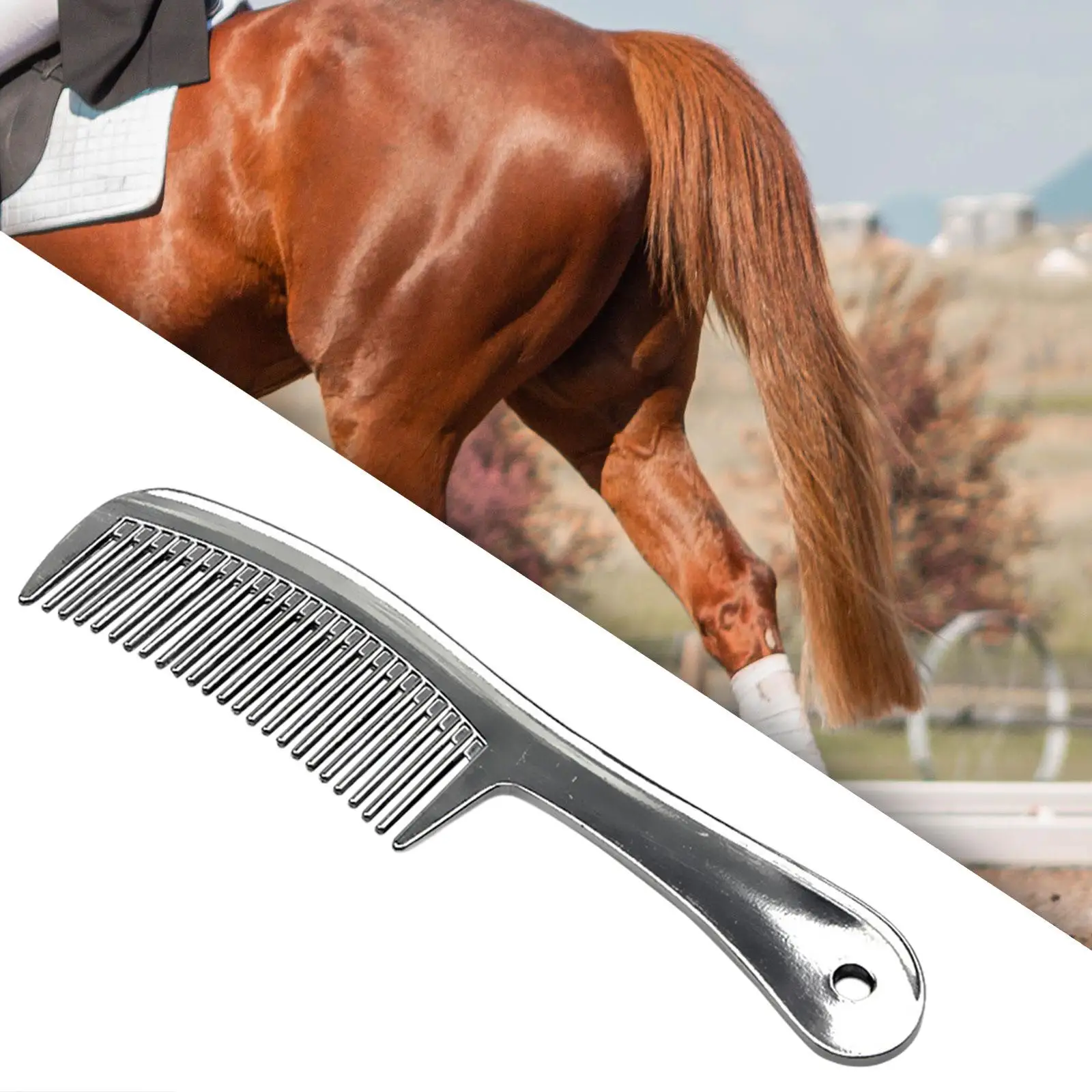 

Horse Grooming Comb Mane and Tail Brush for Ponies Short Hair All Dogs Types