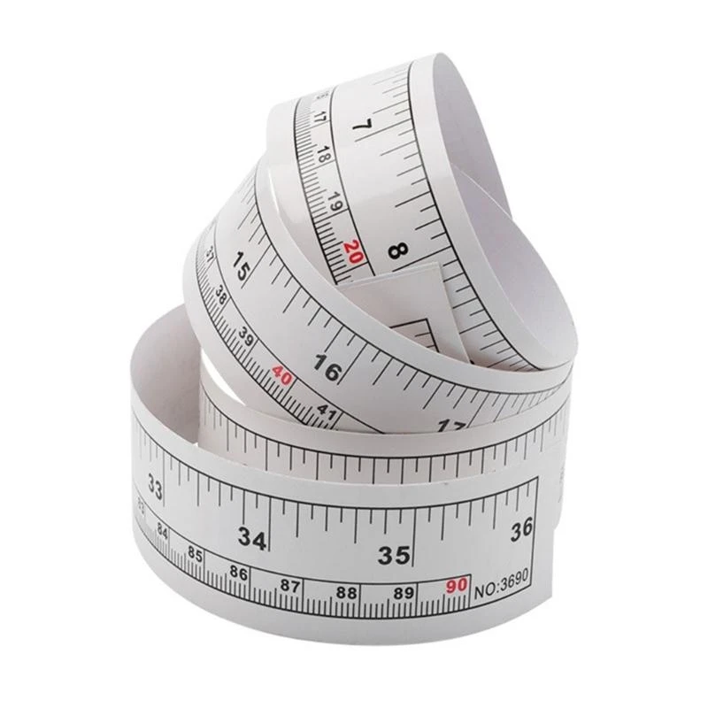 10Pcs Adhesive Sewing Measuring Tape 90cm Sewing Machine Table Measuring Ruler Tape For Fabric Cutting Sewing Project