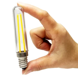 E12 T18 2LED Super Bright Lilament Energy-saving Lamp 3W Classical Gallery Lamps E14 Crystal Bulb Tubular 110V 220V