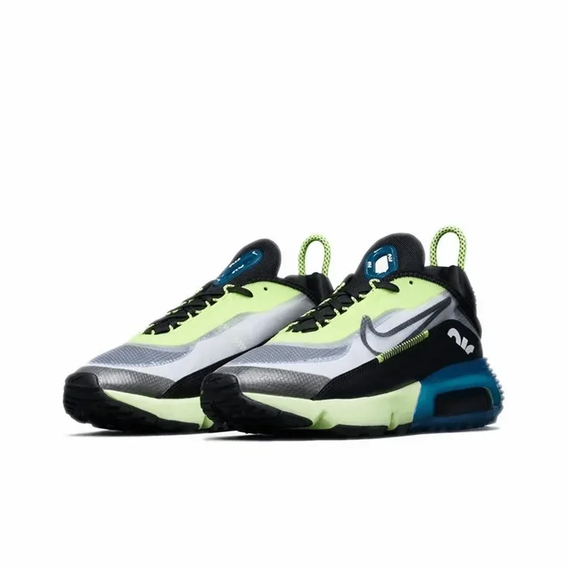 

Nike Air Max 2090 Volt Valerian синие модные повседневные кроссовки на воздушной подушке против ударов для мужчин и женщин, спортивные кроссовки CK2612-103