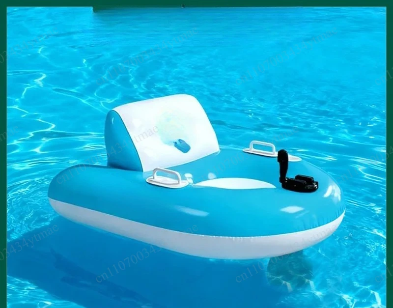 Electric Inflatable Floating Row With Rotatable Thruster Portable Automatic Propulsion Swimming Float Ring