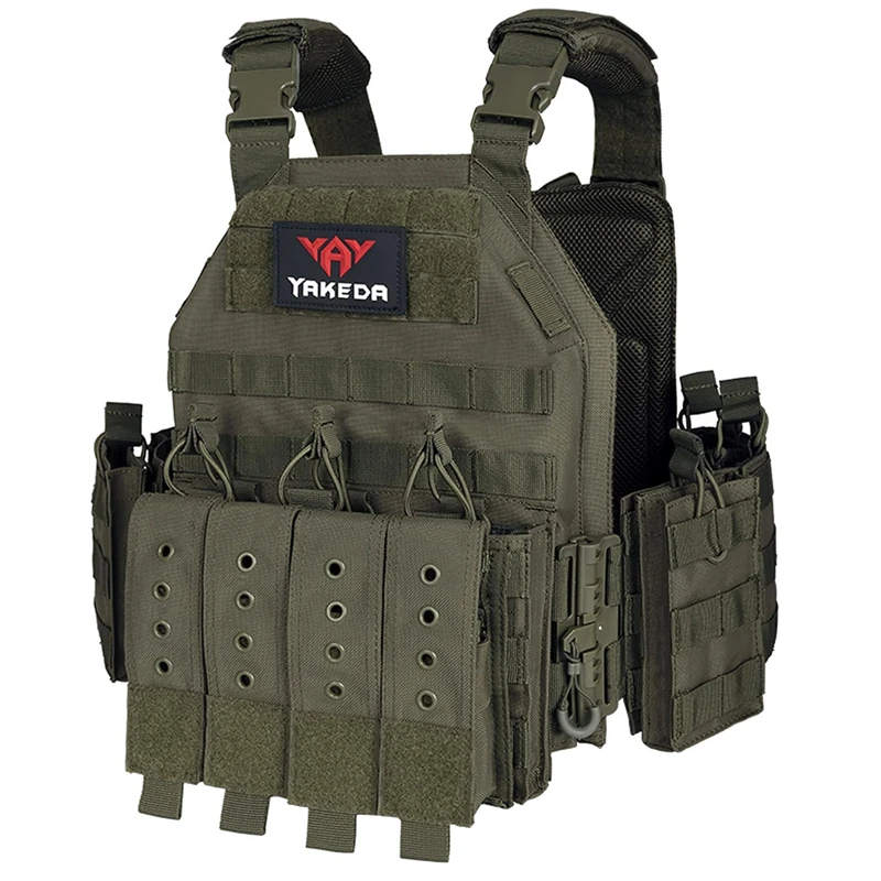 Yakeda 1000D Nylon Plate Carrier Vest Outdoor Hunting Protective