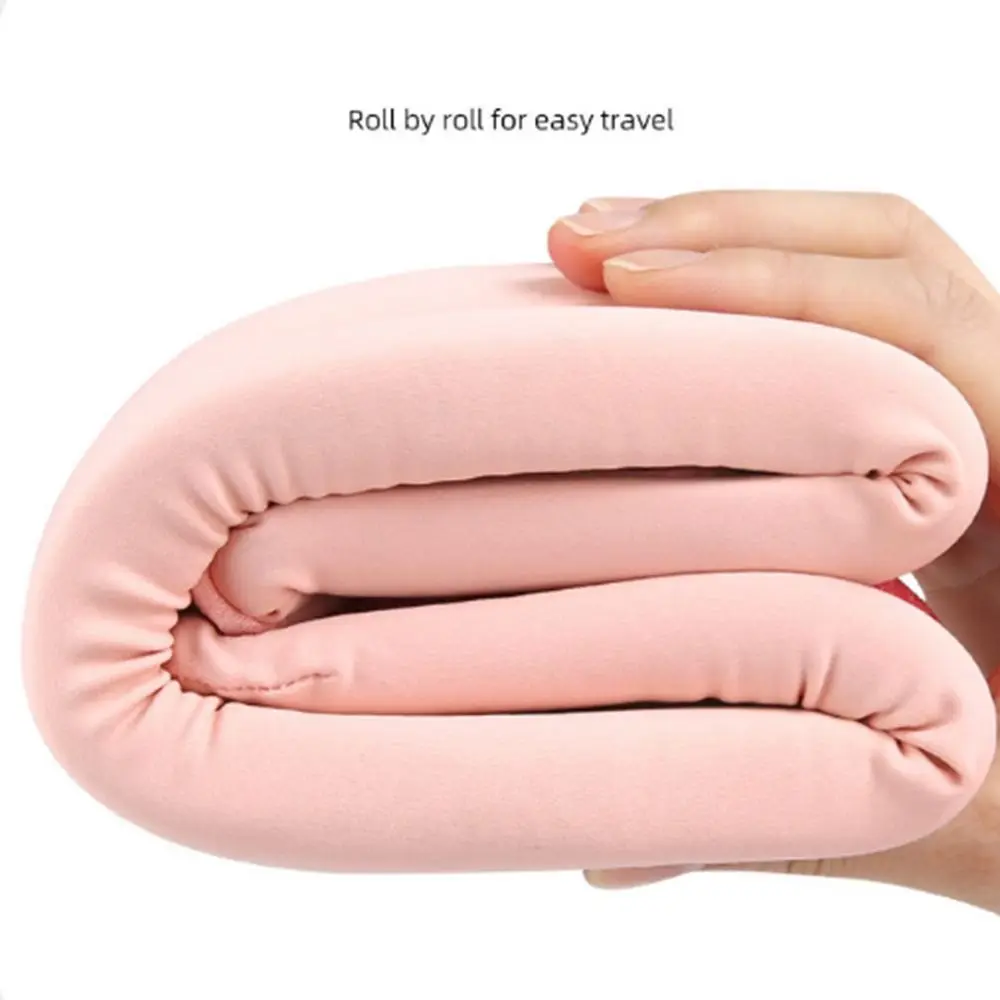 Подушка-воротник, дышащий шейный бандаж, сплошной цвет, мягкий фиксирующий пояс для шеи, регулируемый носилки для здоровья шеи, сна