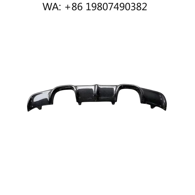 2008‑2013 3D‑Style Carbon Fiber Screw‑On Rear Add‑on Bumper Diffuser Fit For E90 M3 Car Retrofit Mod Parts