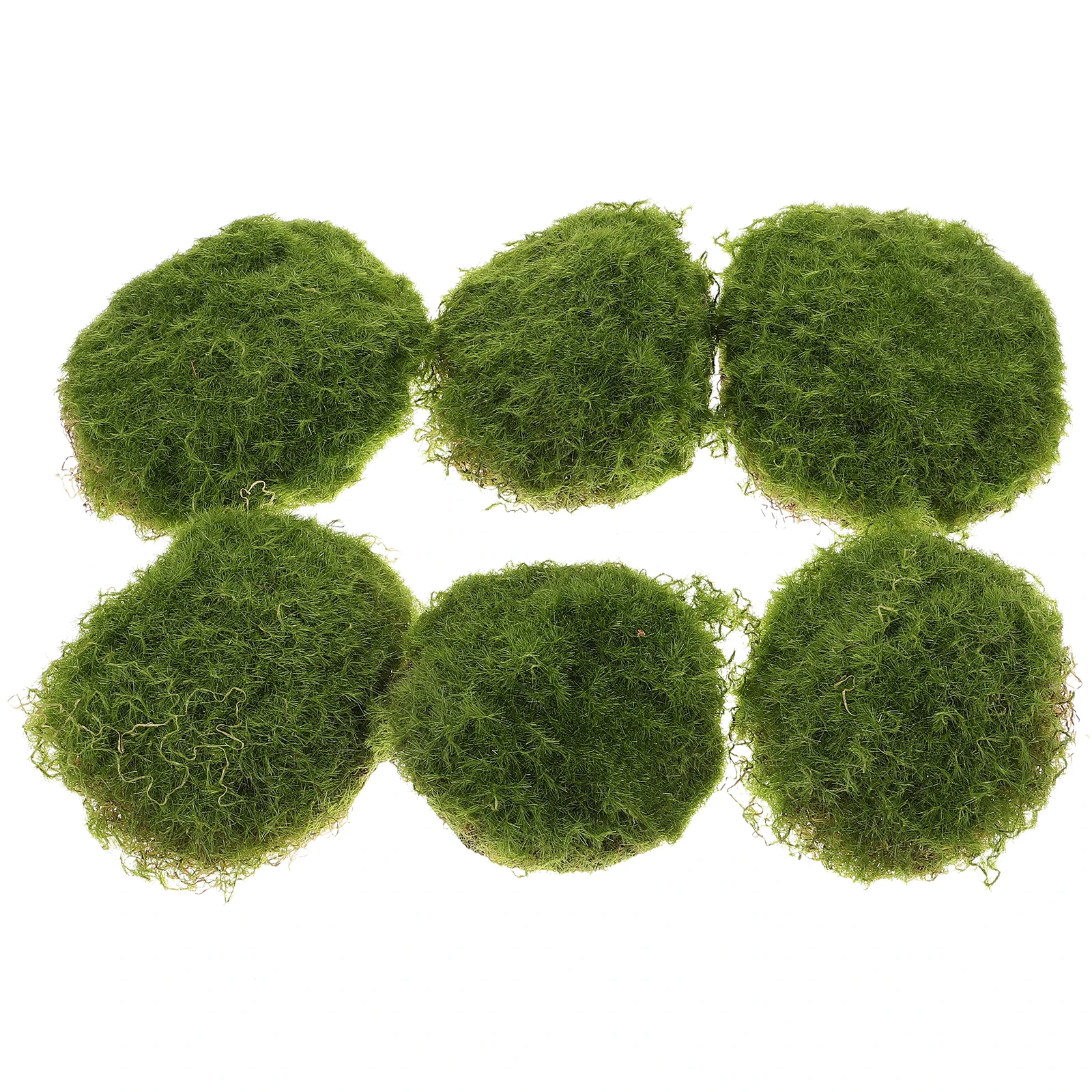 

6 Pcs Artificial Moss Block Micro Landscape Stones Simulation Ornaments Decor Garden