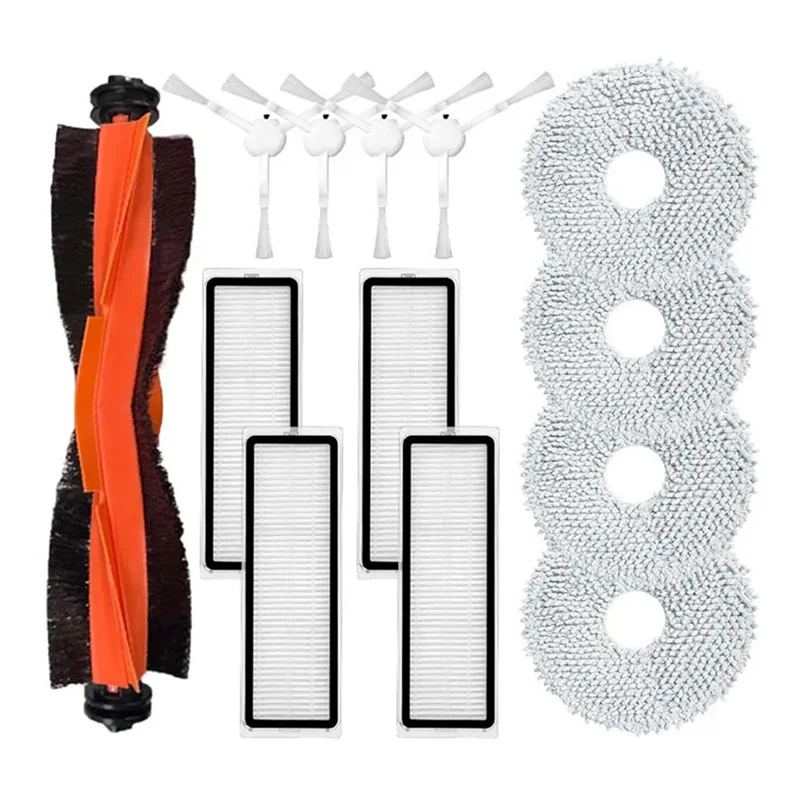 The New For X20 Pro Main Roller Brush HEPA Filter Side Brush Mop Cloths Vacuum Spare Parts Accessory Replacement