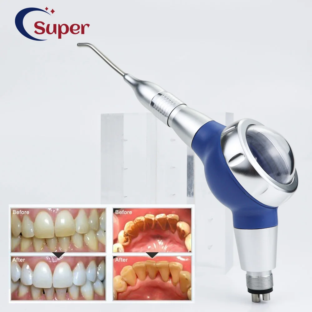 Dental Air Polisher Sandblasting Gun Polishing teeth whitening Equipment Fit 2/4 Holes connect dentistry tool