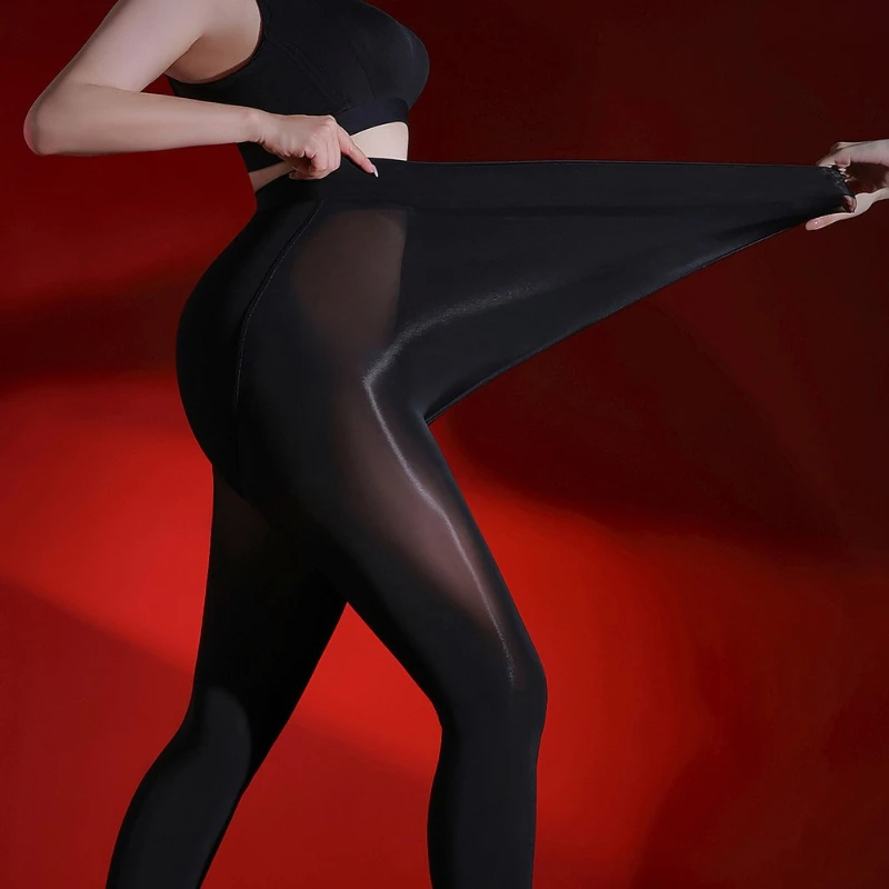 Plus Size Women Oil Shiny Glossy Stockings 8D Socks Super Elastic 150 Kg Tights Anti-Hook Silk Transparent Temptation Pantyhose
