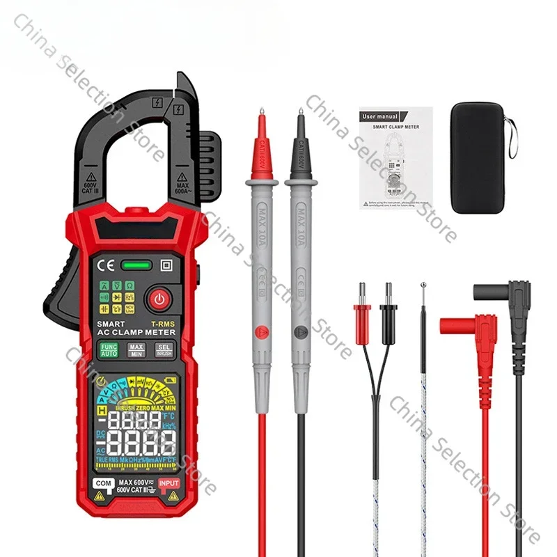 Precision HT205A Clamp Meter High Precision Multimeter True RMS Intelligent Anti-burn Multifunctional Clamp Meter