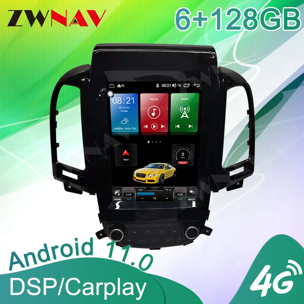 Android 11รถวิทยุสำหรับ Hyundai Santa Fe 2 2006 2007 2008-2012เครื่องเล่นวิดีโอมัลติมีเดีย DVD นำทาง GPS wiFi Head Unit