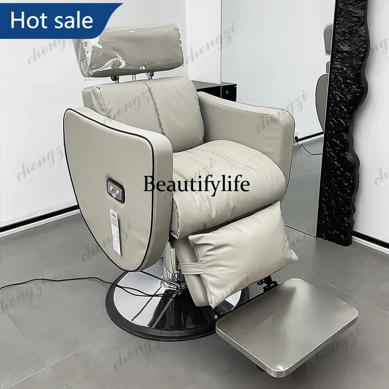 NQ52 TTT High-end hairdressing chair head therapy electric reclining scalp care chair barber shop special