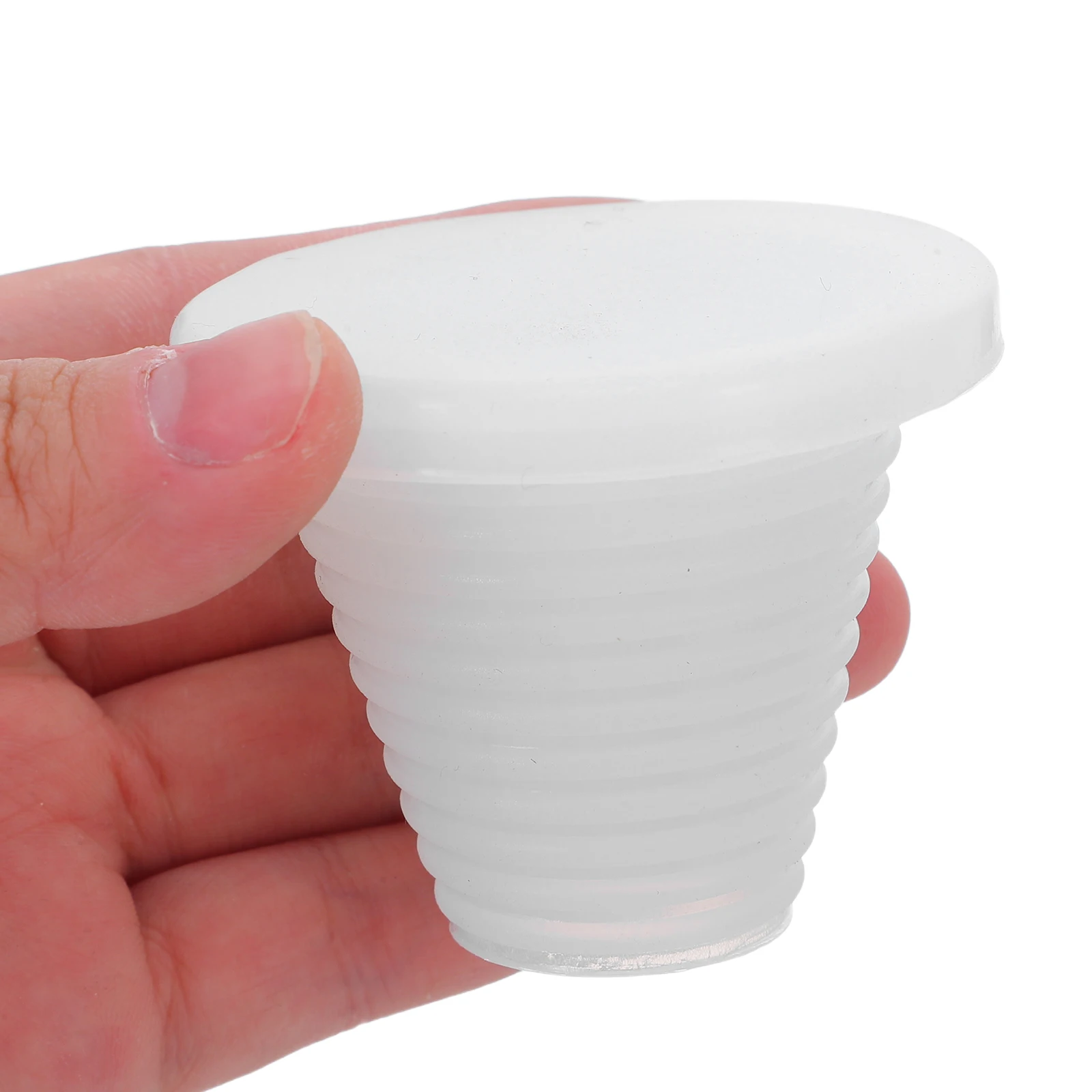 

2Pcs Pipe Seal Plug White Silicone Tapered Stopper Bottle Lid Cap Reusable Airtight Leakproof Coating Protection 25-50mm
