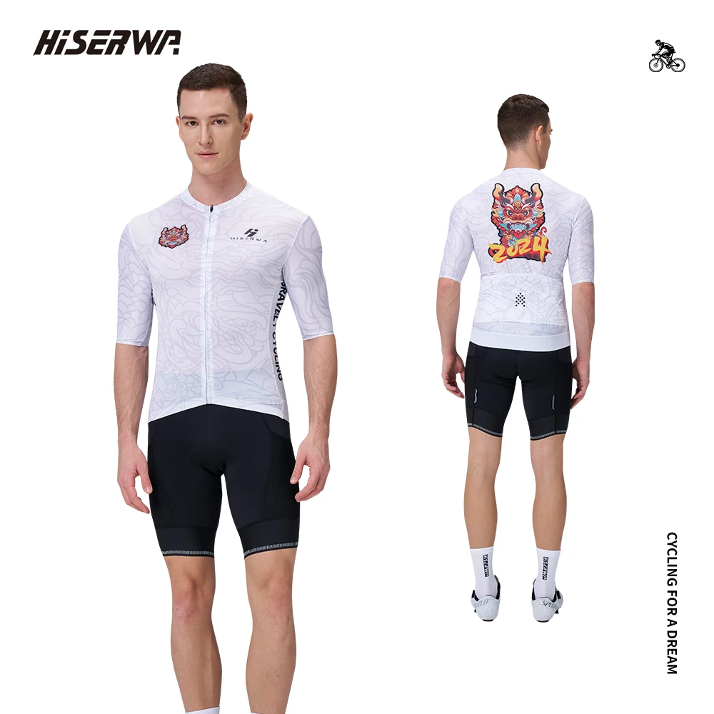 

HISERWA Dragon Short Sleeve Cycling Jersey Summer Men MTB Road Bicycle Shirts High Quality Racing Cycling Clothing Ciclismo