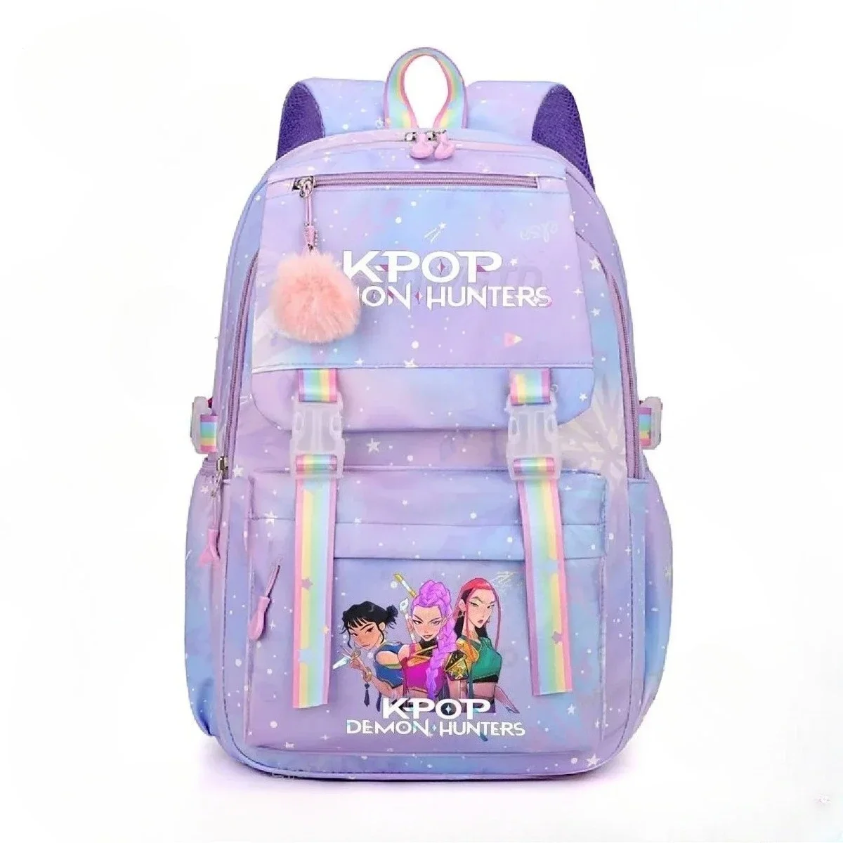 

Hot Miniso KPop Demon Hunters Daily Bagpack Hot Movie Print Backpacks for Girl Boy K-Pop Fashion Casual Students School Backpack