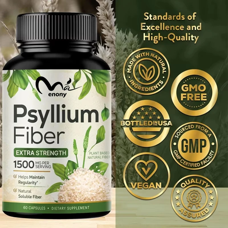 High absorption front shell capsule 1450mg, natural soluble fiber supplement, front shell fiber capsule supports digestion