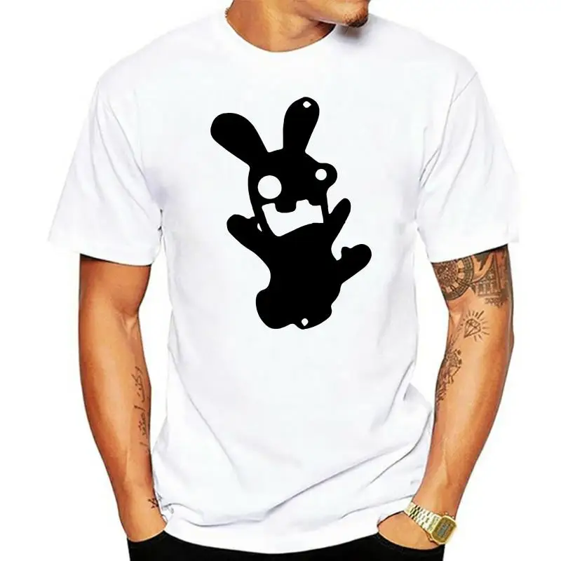 Männer T-Shirt Lapin Kretin Parodie Shirt weiße Stange T-Shirts Frauen T-Shirt