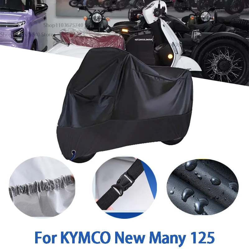 

Motorcycle Full Covers For KYMCO New Many 125 Car Outdoors Sun Protection Dust No Ear Thickened Oxford Clothcover Accessories