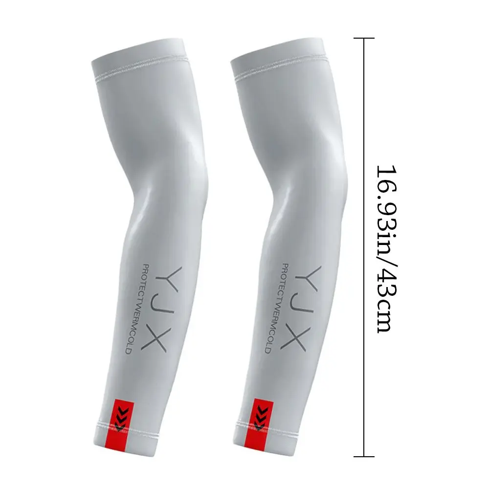 Mangas de brazo de verano para hombre y mujer, protección solar elástica para deportes, cubierta para brazo, baloncesto al aire libre, ciclismo, guantes para conducir, 1 par