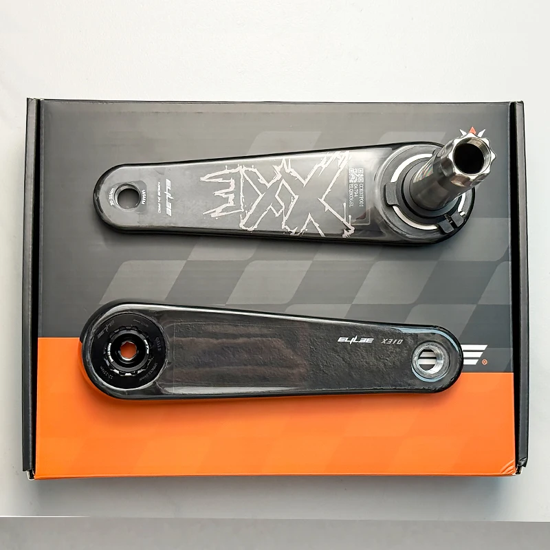 

ELILEE XXE X310 Carbon Fiber Crankset 24mm Titanium Spindle X-Novanta X260 Crank Power Meter Ultra Lightweight Road Bike Crank