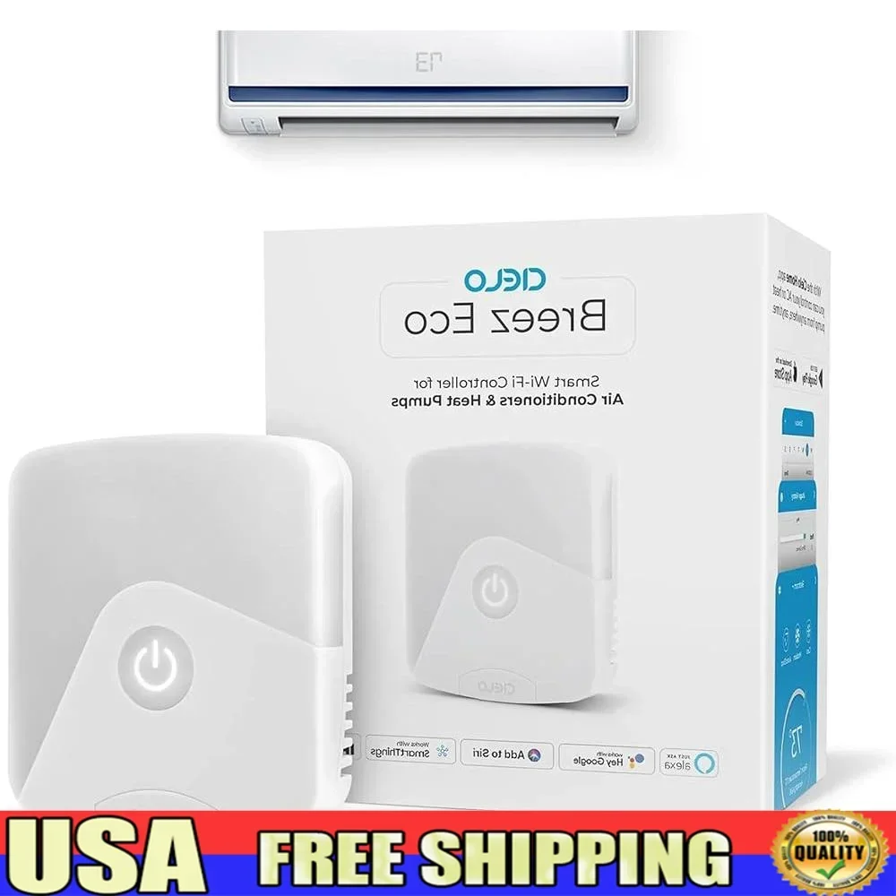 

Умный контроллер переменного тока Wi-Fi Alexa Google Home Портативный мини-разделенный оконный монитор переменного тока, энергосберегающий монитор температуры и влажности, пульт дистанционного управления