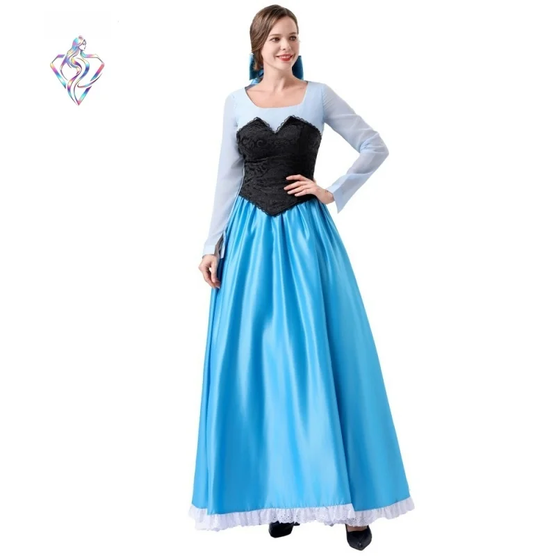 

Adult Women's Princess Costume Dress Halloween Party Role-playing Clothing Mermaid Tail Skirt Style Summer New Arrival