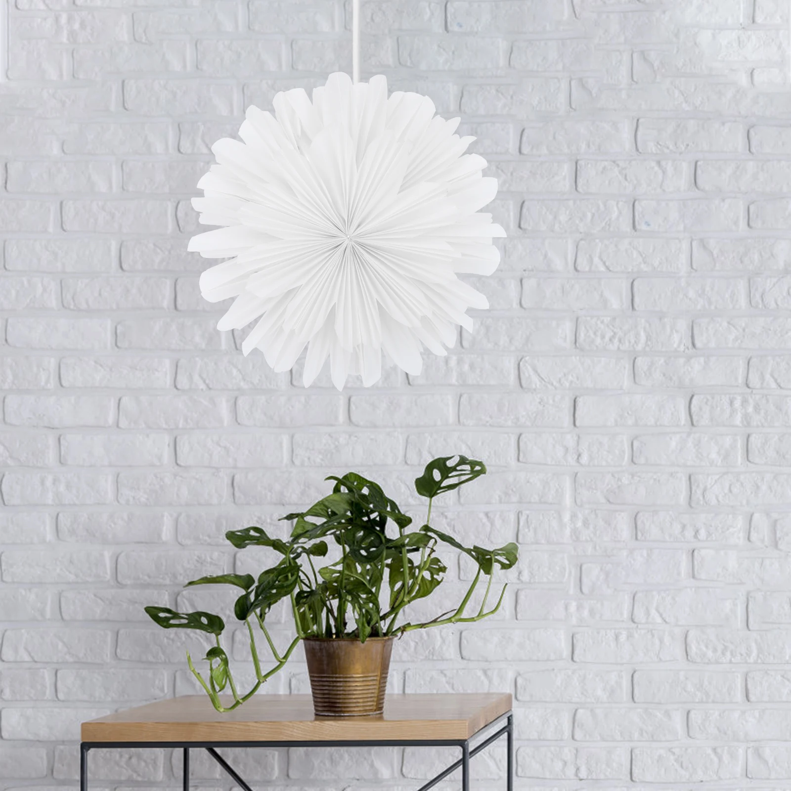 

Nordic Minimalist Ceiling Light Lampshade Paper Flower Decorative Durable Light Cover Soft Eye Protection for Living Room
