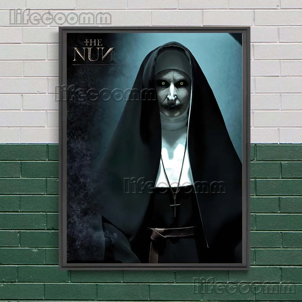 Nun Chosen By the Devil Vintage Wall Art Demon Believer Canvas Pain Evil Sister Of Darkness And Terror Poster And Print Decor