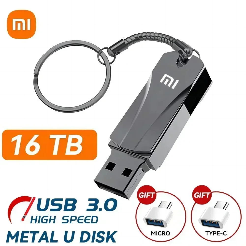 Xiaomi Mini 2TB 3.0 Metal Usb Flash Drive 1TB Pen Drive High Speed Memory Stick 16TB U Disk Pendrive Usb 3.0 Memory