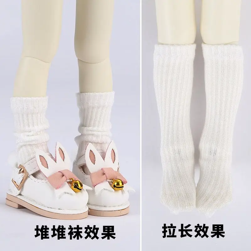 BJD 6 Pt Doll Clothes Short Socks Thread Socks White Socks Pile Stockings 1/6 Yosd Doll Clothes 30cm