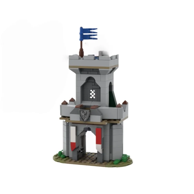 

Модель средневекового замка MOC - Набор строительных блоков из мелких деталей - 218 элементов - Подходит для всех любителей сборки