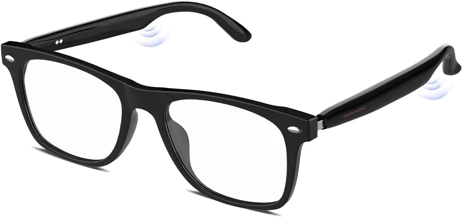 

Умные Bluetooth-очки с аудиосистемой - защита от синего света, открытые динамики, голосовое управление, функция громкой связи для музыки и работы