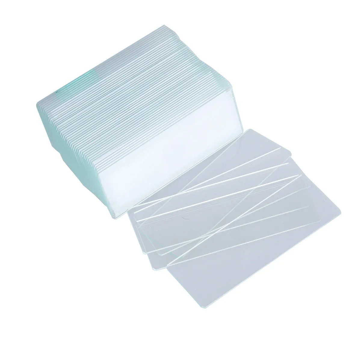 

50Pcs Microscope Slides Precision Ground Polished Edges for Biology Research Education Prepared Specimen Glass