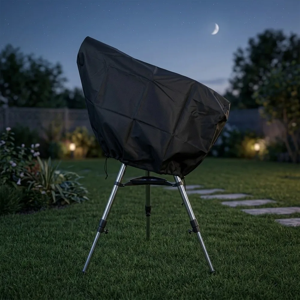 Adjustable Drawstring Waterproof 210D Oxford Telescope Cover for Dust and Weather Protection Indoors and Outdoors